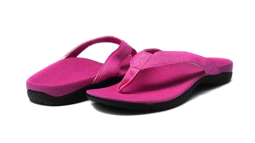 pink orthotic sandals