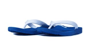 Balance Flip Flops - Blue/White